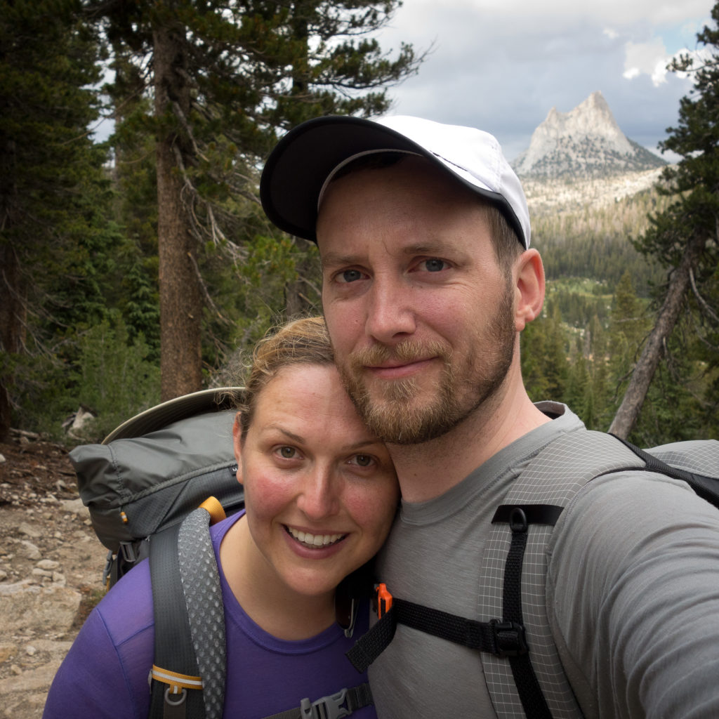 Little pink cheeked after going over Cathedral Pass