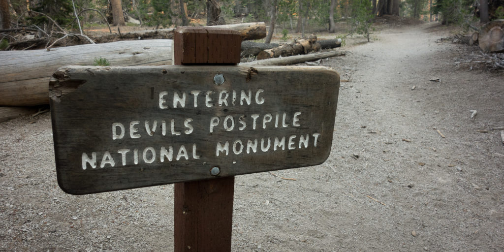 Entering Devils Postpile National Monument