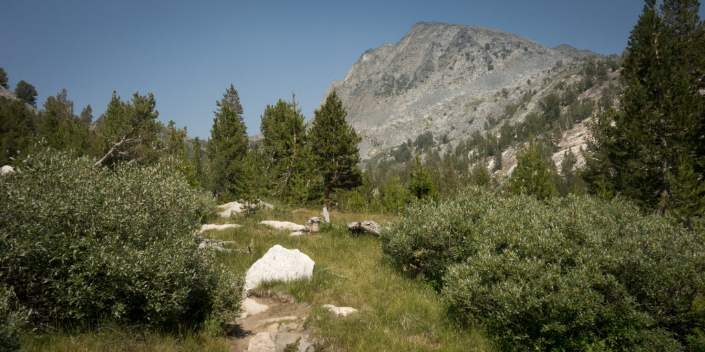 Climbing out of Red's Meadow