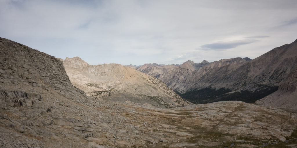 Looking north at Bubbs Creek