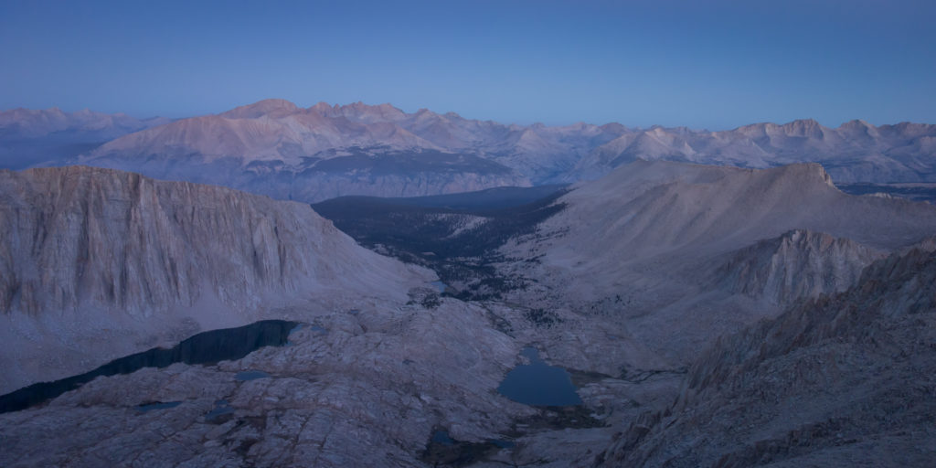 Stunning View to the west. Guitar lake down below