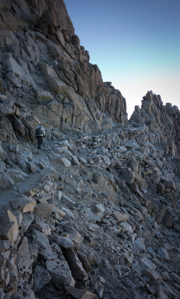 The crest trail in daylight